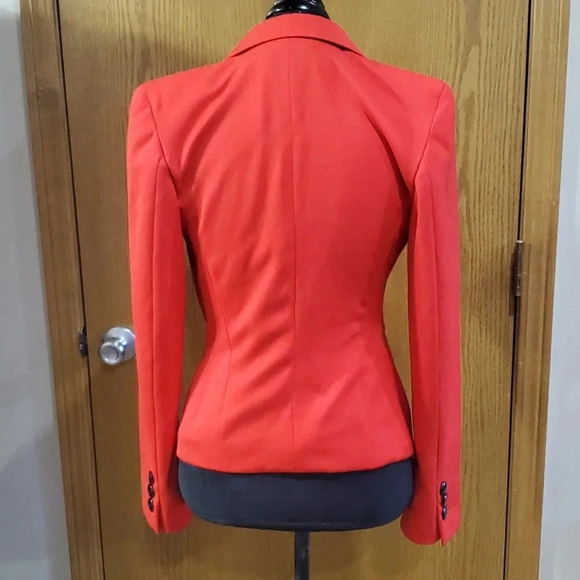 Vintage Escada red embroidered short length wool blazer - Picture 4 of 7